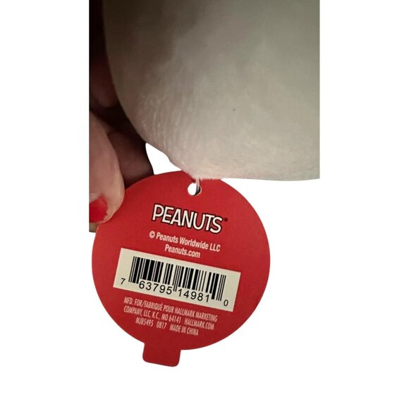 Peanuts Snoopy Plush Ornament Hallmark Fluffballs NWT Toy Dog Collectible - Picture 9 of 9